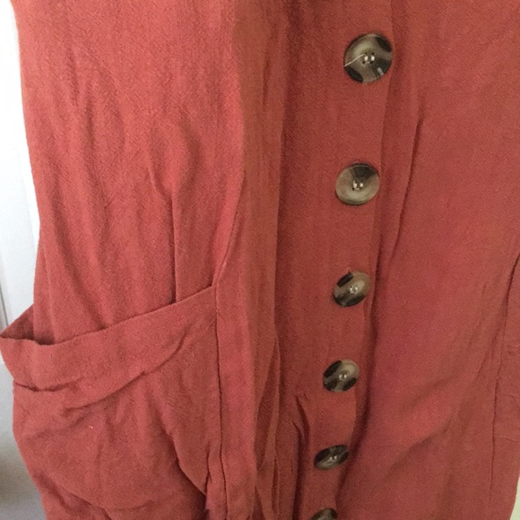 SheShow XL Pantone Burnt Orange “Cottage” Dress *NWOT* - Picture 2 of 4